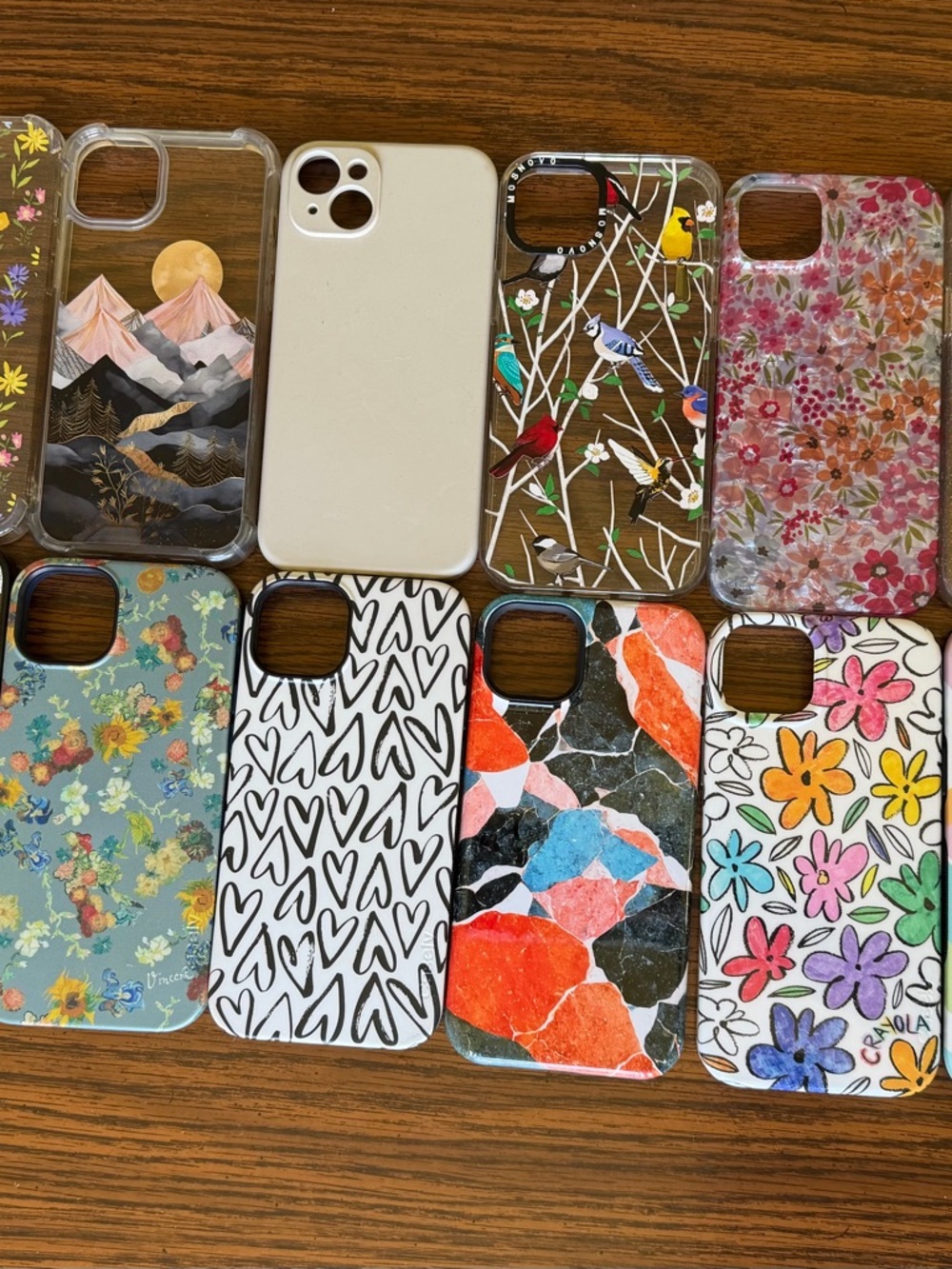 15 iPhone plus cases with 4 tempered glass screen protectors and 2 camera